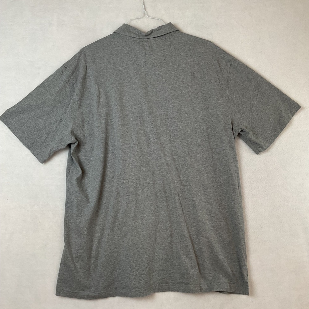 Duluth Trading Co Mens XL Spillfighter Longtail T Polo Shirt Gray Short Sleeve - Picture 4 of 6